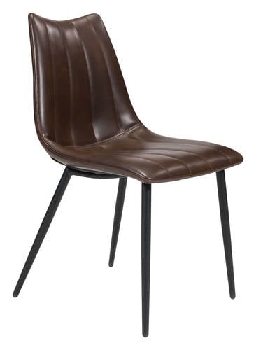Norwich Dining Chair Brown (Set of 2) by Zuo Modern