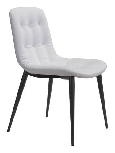 Tangiers Dining Chair White (Set of 2) by Zuo Modern