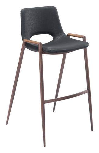 Desi Bar Chair (Set of 2) Black by Zuo Modern