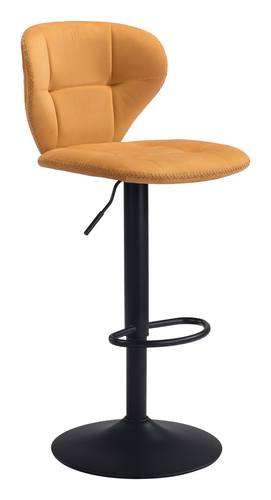 Salem Bar Chair Yellow by Zuo Modern
