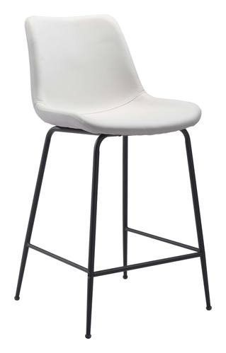 Byron Counter Chair White by Zuo Modern