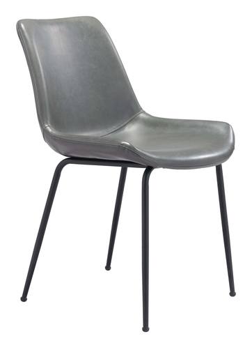 Byron Dining Chair (Set of 2) Gray by Zuo Modern