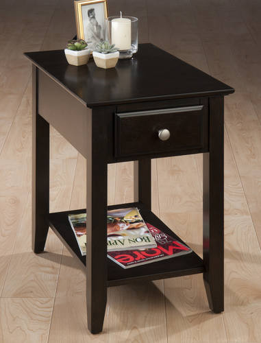 Espresso Chairside Table by Jofran Furniture