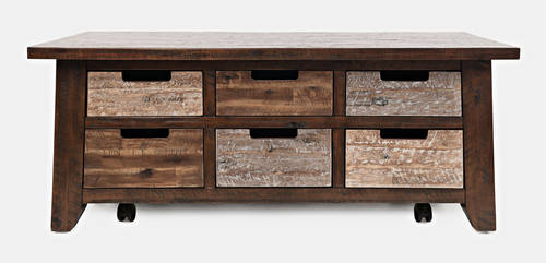 Painted Canyon Box Cocktail Table by Jofran Furniture