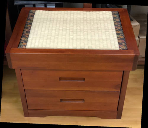 Tatami Mat Top 2 Drawer Nightstand by Prestige