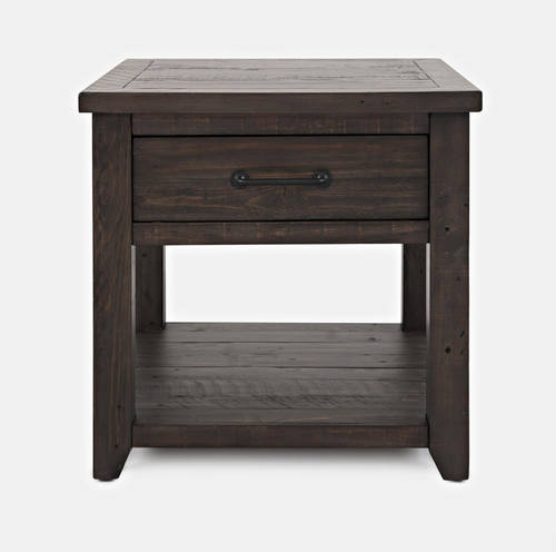 Madison County Barnwood Harris End Table by Jofran Furniture