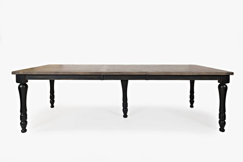 Madison County Vintage Black Rectangle Ext Table by Jofran Furniture