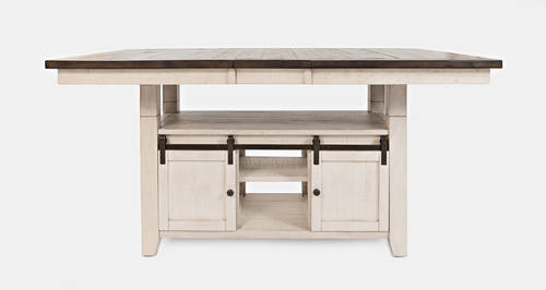 Madison County Vintage White High/Low Dining Table by Jofran Furniture