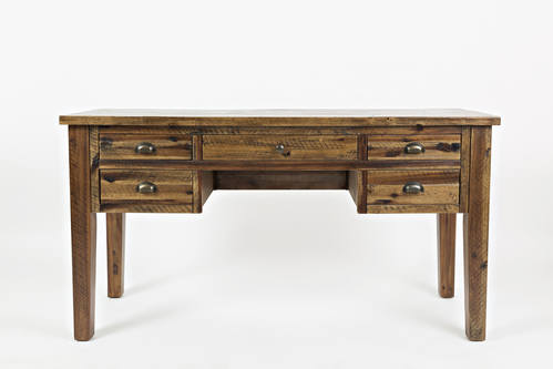 Artisan's Craft Dakota Oak 5-Drawer Desk by Jofran Furniture