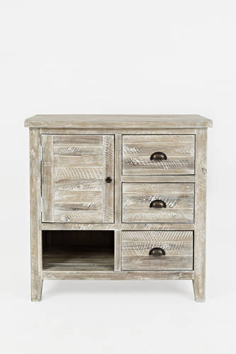 Artisan's Craft Washed Grey Accent Chest by Jofran Furniture