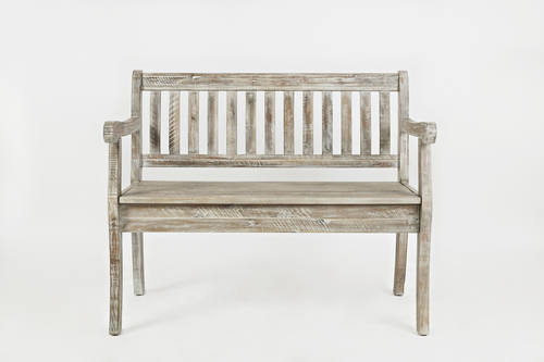 Artisan's Craft Washed Grey Storage Bench by Jofran Furniture