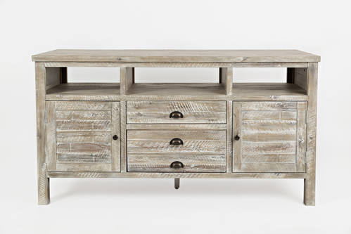 Artisan's Craft Washed Grey 60 Inch Media Console by Jofran Furniture