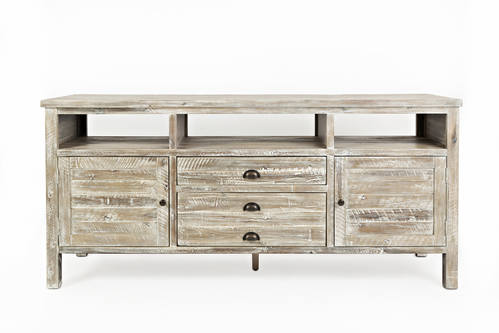 Artisan's Craft Washed Grey 70 Inch Media Console by Jofran Furniture
