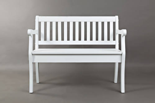 Artisan's Craft Weathered White Storage Bench by Jofran Furniture