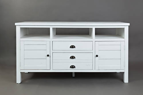 Artisan's Craft Weathered White 60 Inch Media Console by Jofran Furniture
