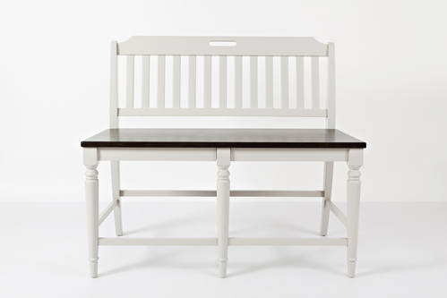 Orchard Park Slatback Counter Height Bench by Jofran Furniture