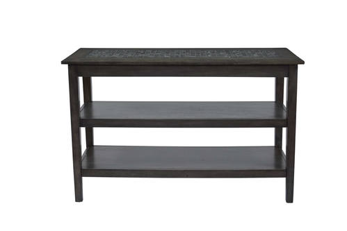Grey Mosaic Sofa/Media Table by Jofran Furniture