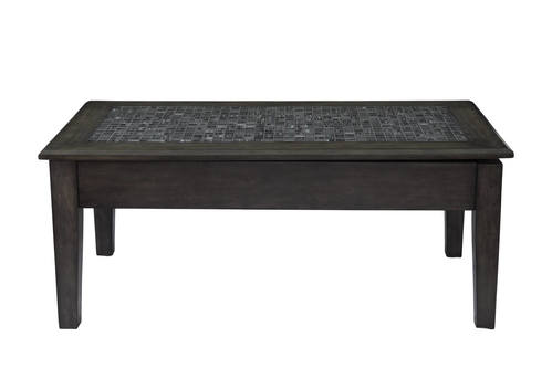 Grey Mosaic Lift Top Cocktail Table by Jofran Furniture