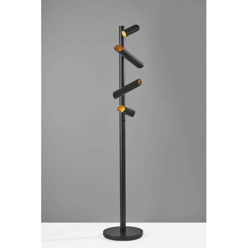 Tyler LED Floor Lamp (Black) by Adesso Furniture