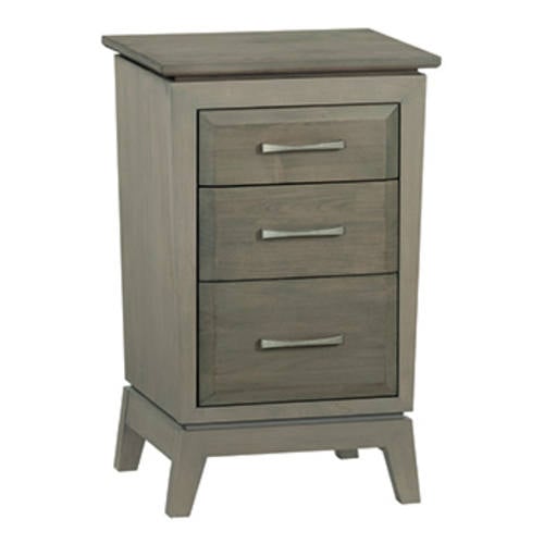 Ellison Small 3-Drawer Nightstand, Astoria Sky by Wittier Wood Furniture