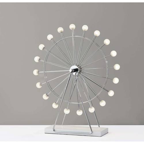 Coney Large LED Ferris Wheel (Chrome) by Adesso Furniture