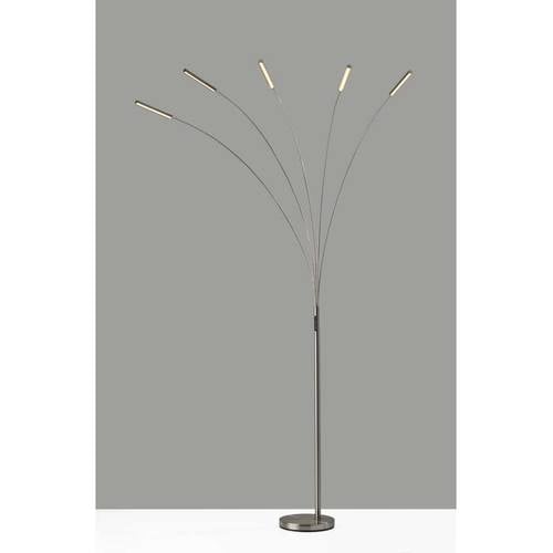 Zodiac LED Arc Lamp (Brushed Steel) by Adesso Furniture