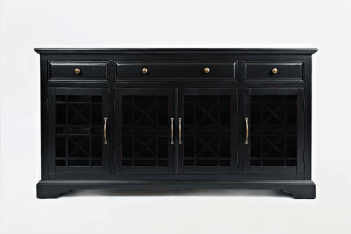 Craftsman Antique Black 60 Inch Media Unit by Jofran Furniture