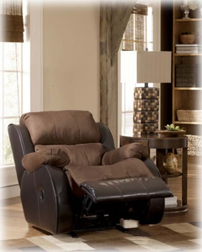 presley-espresso rocker recliner signature designashley furniture