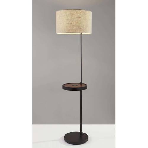 Oliver AdessoCharge Shelf Floor Lamp (Black) by Adesso Furniture