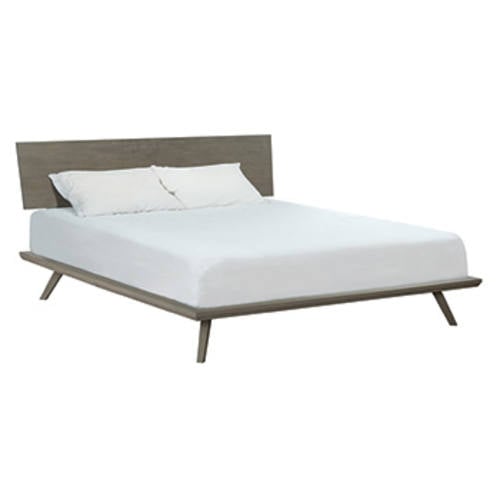 Ellison King Alder Adjustable Headboard Platform Bed, Astoria Sky by Whittier Wood Furniture