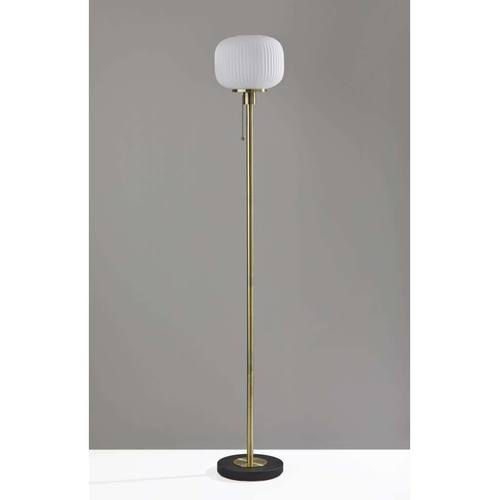 Hazel Floor Lamp (Antique Brass) by Adesso Furniture