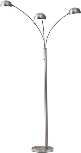 Domino Arc Lamp (Brushed Steel) by Adesso Furniture