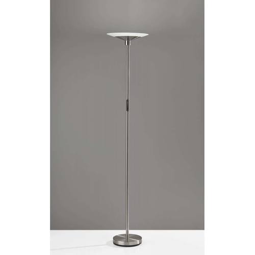 Solar LED Torchiere (Brushed Steel) by Adesso Furniture