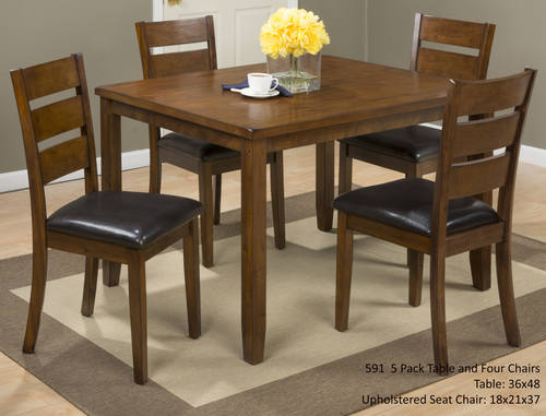 Plantation Mango 5 Piece Dining Table Set by Jofran Furniture