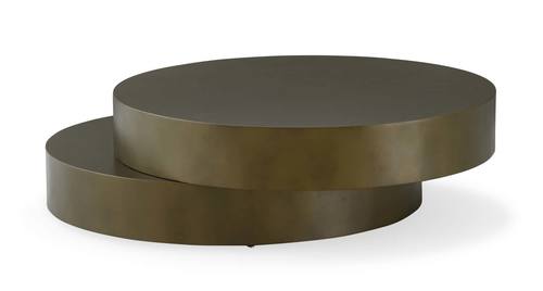Modrest Grayson - Glam Brushed Bronze Metallic Coffee Table by VIG Furniture