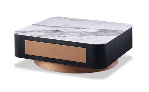 Modrest Peak - Modern Black Oak Coffee Table by VIG Furniture