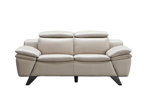 973 Gray Leather Loveseat by ESF