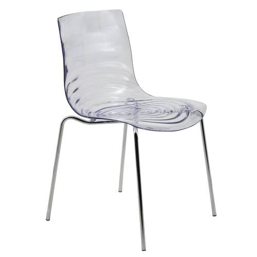 Astor Modern Clear Dining Chair by LeisureMod