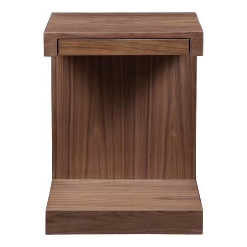Zio Sidetable Walnut by Moe's Home Collection