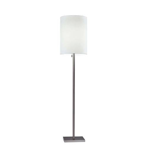 Liam Floor Lamp (Brushed Steel) by Adesso Furniture
