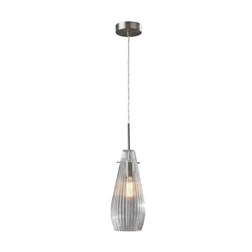 Layla Brushed Steel Pendant by Adesso Furniture