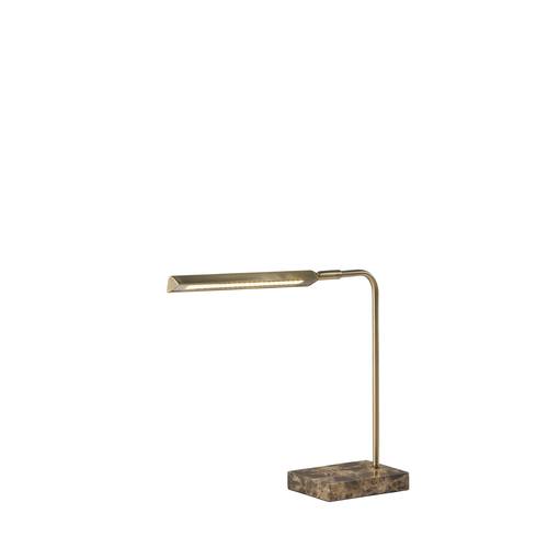 Reader Antique Brass Led Desk Lamp by Adesso Furniture