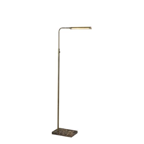 Reader Antique Brass Led Floor Lamp by Adesso Furniture