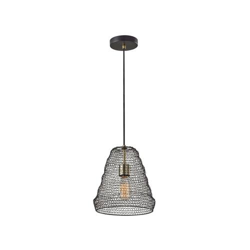 Sheridan Black & Antique Brass Pendant by Adesso Furniture