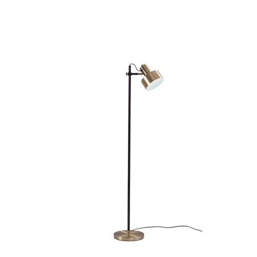 Clayton Floor Lamp (Black/Brass) by Adesso Furniture