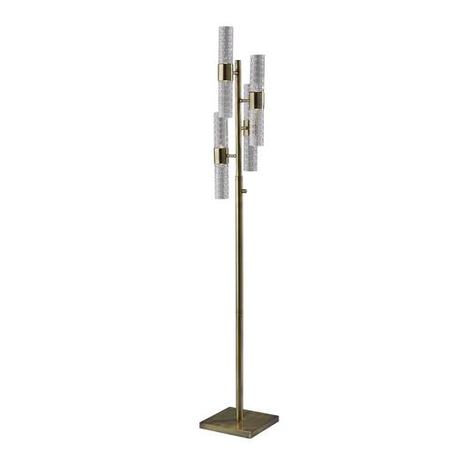 Harriet Antique Brass Led Floor Lamp by Adesso Furniture