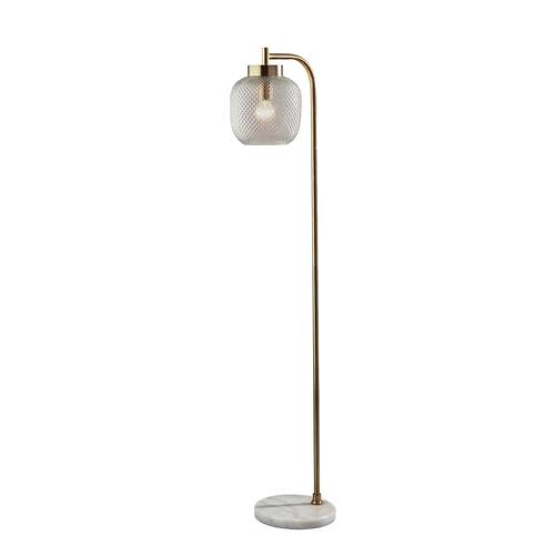 Natasha Floor Lamp Antique Brass by Adesso Furniture