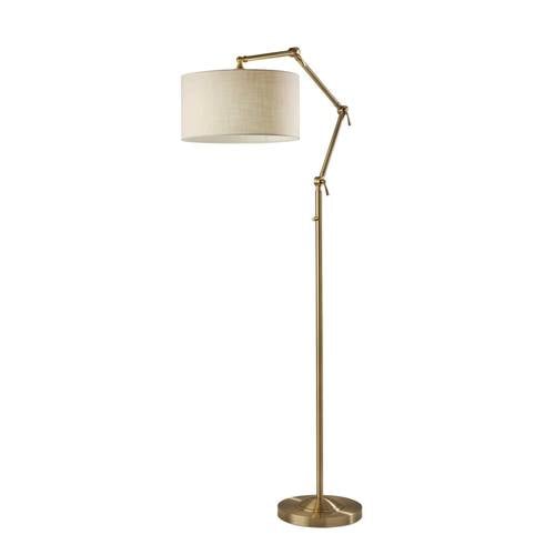 [Floor Sample] Willard Floor Lamp Antique Brass by Adesso Furniture