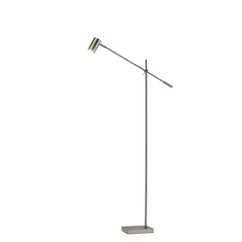 Collette LED Floor Lamp (Brushed Steel) by Adesso Furniture