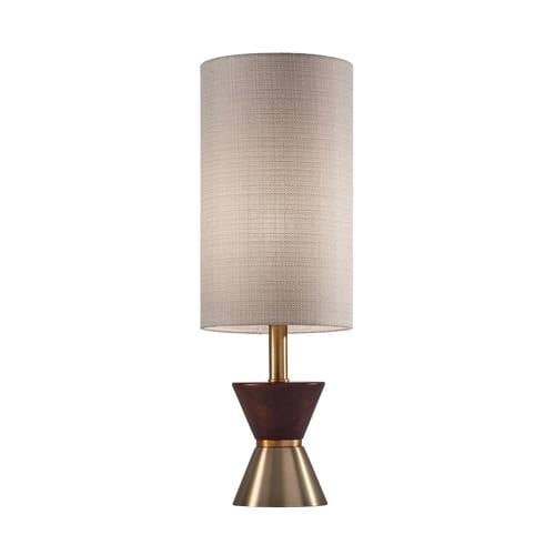 Carmen Table Lamp (Brass/Walnut) by Adesso Furniture